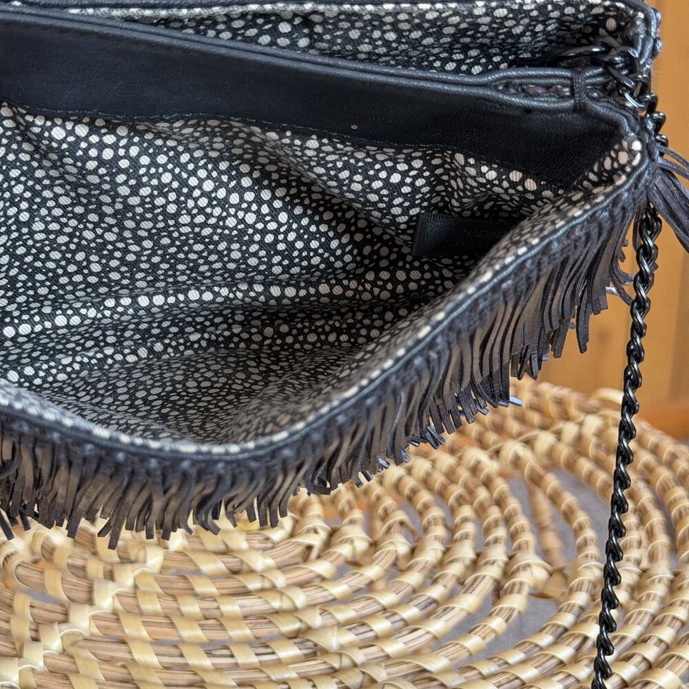 Loeffler Randall Black Fringe Crossbody Bag - Picture 8 of 15